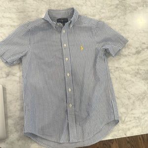 Boys Ralph Lauren seersucker shirt
